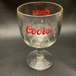 Coors Vintage Cold Draft Beer Glass Mug 16 Ounces 6 Inches Tall Bar Accessories